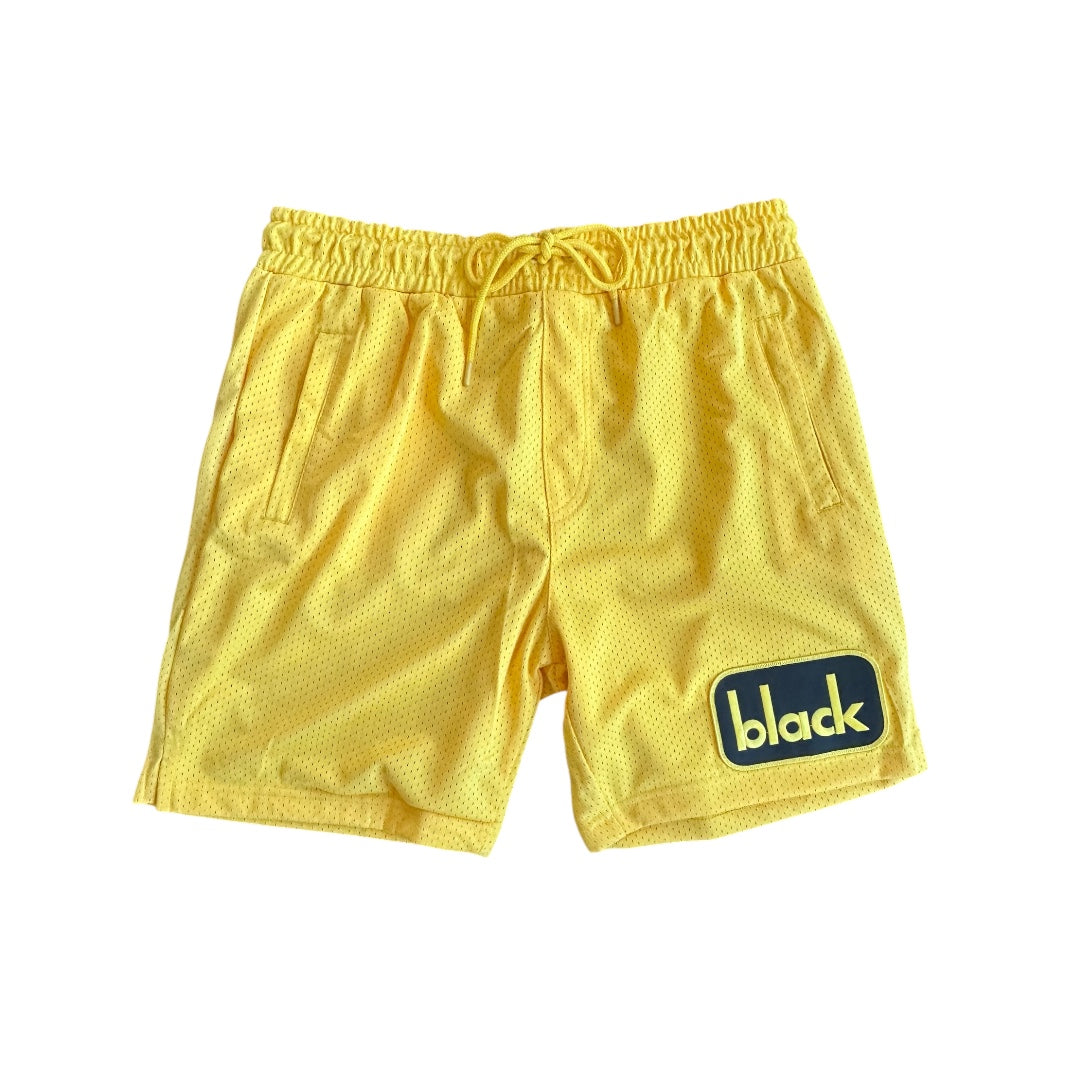 Black Mesh Shorts