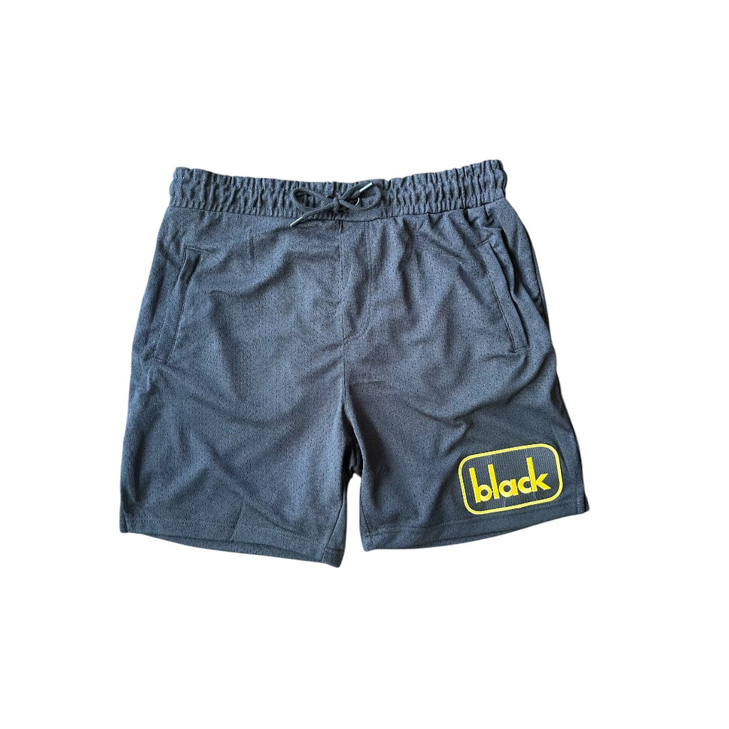 Black Mesh Shorts